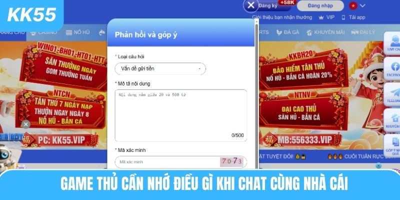 Game thủ cần nhớ điều gì khi chat cùng nhà cái